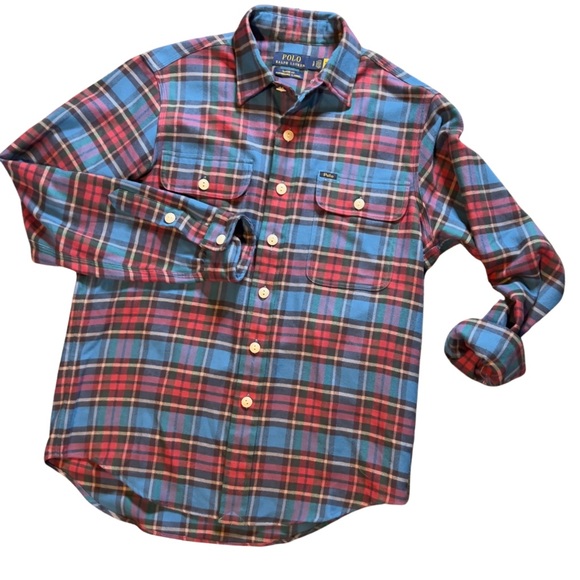 Polo by Ralph Lauren Classic Fit Performance Flannel Shirt - Picture 4 of 16